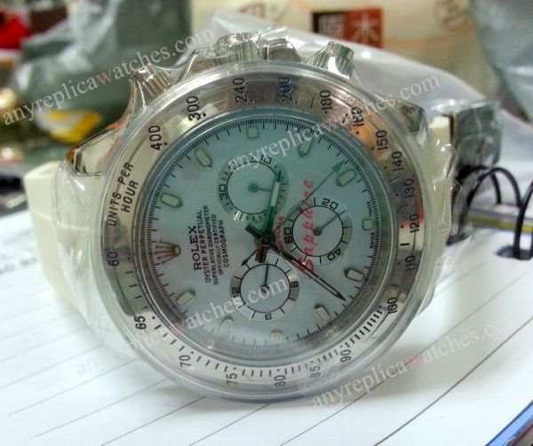 Replica Rolex Daytona watch NOW with rubber band